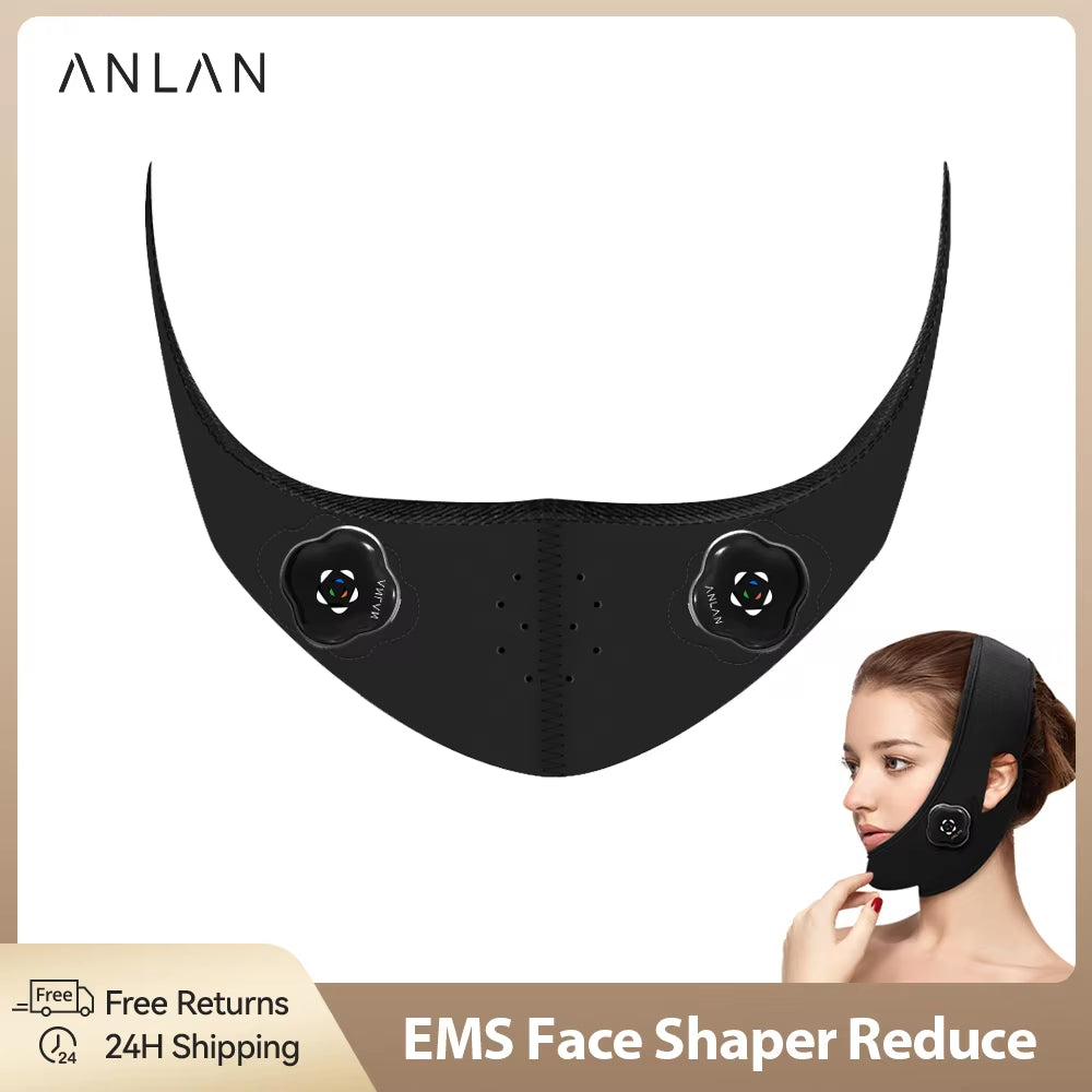 EMS Face Shaper Reduce Double Chin Electric Cheek Lift up Belt EMS Facial Lifting Massager Face Shaping Mask