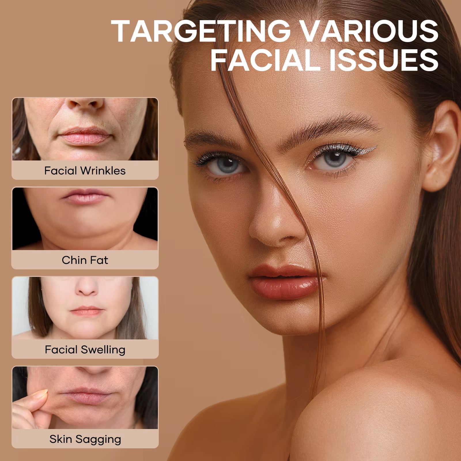 EMS Face Shaper Reduce Double Chin Electric Cheek Lift up Belt EMS Facial Lifting Massager Face Shaping Mask